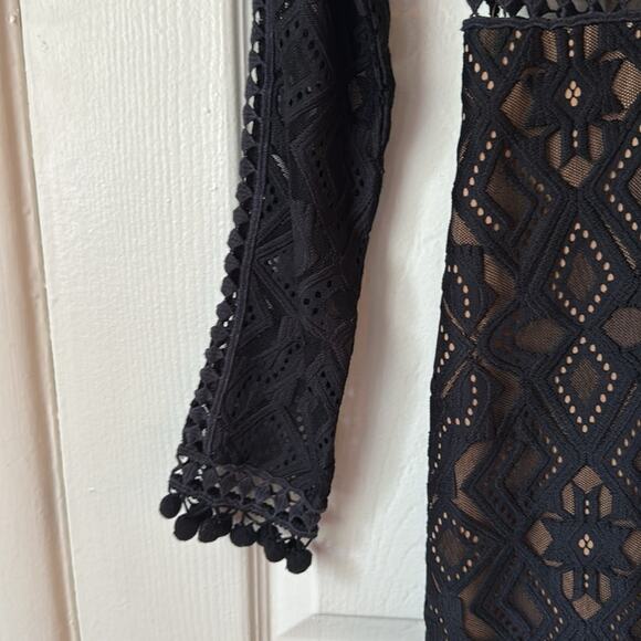 For Love and Lemons Florence Black Lace Dress size medium - Picture 7 of 12